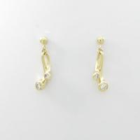 K18YG ダイヤモンドピアス