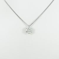 プラチナダイヤモンドネックレス 1．037ct・I・SI2・GOOD