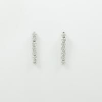 K18WG ダイヤモンドピアス