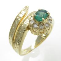 K18YG エメラルドリング20％引き