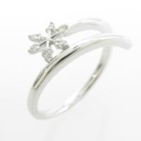 K18WG ダイヤモンドリング