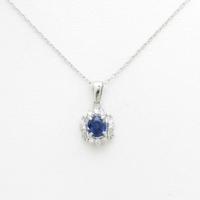 PT／K18WG サファイヤネックレス10％引き