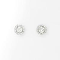 【新品】プラチナダイヤモンドピアス 0．214ct・0．200ct・H・SI2・GOOD10％引き