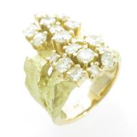 K18YG ダイヤモンドリング