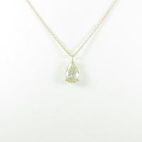 【リメイク】K18YG ダイヤモンドネックレス 1．147ct・VLY・SI1ペアシェイプ