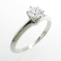 ティファニー クラッシックソリティア リング 0．41ct・F・IF