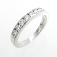 ティファニー ハーフサークル チャネルセッティング リング20％引き