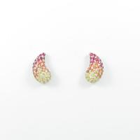 K18WG サファイヤピアス