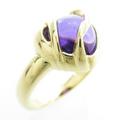K18YG アメジストリング