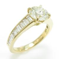 【リメイク】K18YG ダイヤモンドリング 1．091ct・VLY・SI2・VERYGOOD10％引き