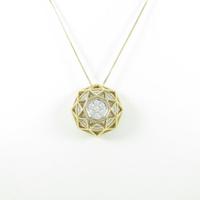 K18YG／PT ダイヤモンドネックレス20％引き