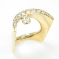 K18YG ダイヤモンドリング