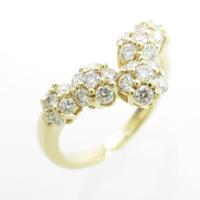 K18YG ダイヤモンドリング