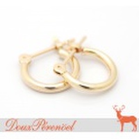 10金ループピアス K10YG 新品 【NEW】【イエローゴールド】【レディース】【女性用】【小さめ】
