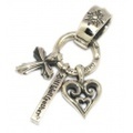 BWL(ビルウォールレザー)PN-Custom #67 3Charm MatchStick Heart Cross