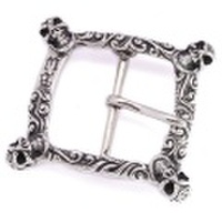 BWL(ビルウォールレザー)　 Belt Buckle Square Wave w/4GLS BB115