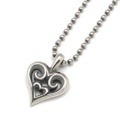 BWL(ビルウォールレザー)　 Trival Heart Charm w/Ball Chain トライバルハートチャーム　CB111