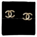 CHANEL シャネル ココマーク ラインストーン ピアス ゴールド A58629 新品
