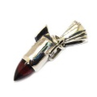 CRAZY PIG DESIGNS(クレイジーピッグ)ROCKET w/Garnet ロケットペンダント　ガーネット　#629