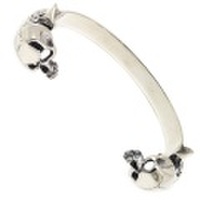 CRAZY PIG DESIGNS(クレイジーピッグ)TWO SKULL BANGLE (SMALL) ２スカルバングルスモール　#296