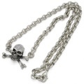 CRAZY PIG DESIGNS(クレイジーピッグ)　SKULL&CROSSBONE スカル＆クロスボーンペンダント【チェーン付】