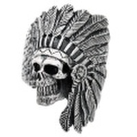 CRAZY PIG DESIGNS(クレイジーピッグ)　ゴーストチーフスカルリング　Ghost chief skull #806