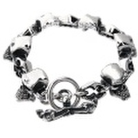 CRAZY PIG DESIGNS(クレイジーピッグ)　スカルリンクブレスレット　#480