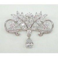 CZ　ラグジュアリー　ブローチ