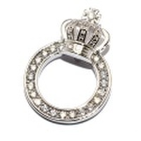 DUB Collection(ダブコレクション)DUBj-296-2 CZ Crown Ring Necklace クラウンリングネックレス【ＴＯＰのみ】