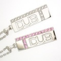 DUB collection(ダブコレクション)　Hidden Cross necklace ホワイトCZ or ピンクCZ　ペンダント【チェーン付】DUBj-185　ネックレス