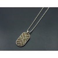 END（エンド）　Studs Dog Tag Necklace（スタッズドッグタグネックレス）