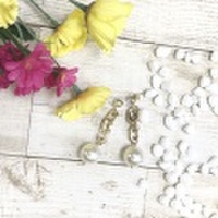 GLAMOROUS GARDEN 大粒パールピアス【ネコポスOK】