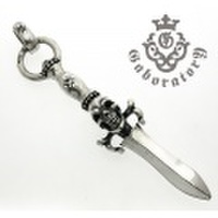 Gaboratory（ガボラトリー）　Dagger with Skull w/hwo option pendant　ダガーウィズスカルh.w.oオプションペンダント