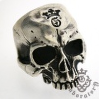 Gaboratory（ガボラトリー）　Large Skull Ring without Jaw　ラージスカルリング 144-A