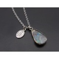 IDEALISM SOUND（イディアリズムサウンド）　ATELIER MADE Boulder Opal Necklace - Silver（アトリエメイド ボルダーオパールネックレス - シルバー）