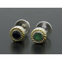 IDEALISM SOUND（イディアリズムサウンド）　Small Stone Pierce with K18Yellow Gold（スモールストーンピアス K18イエローゴールド）