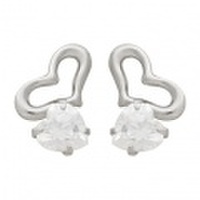 K10WG ハートピアス 46-5604