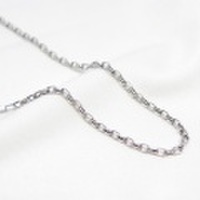 Pt850 プラチナ　アズキ「小豆」ブレスレット　18cm　1.8mm