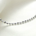 Pt850 プラチナ　カットボールブレスレット　18cm　1.5mm