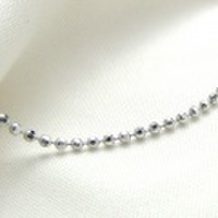 Pt850 プラチナ　カットボールブレスレット　18cm　1.5mm