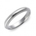Pt950　ミルグレイン・マリッジリング（結婚指輪）3mm (N030H165N3*01)