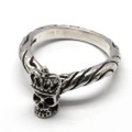 ROYAL ORDER(ロイヤルオーダー) SR928 Ribbon Tiara Band w/Skull Wearing Crown