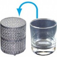 SILVER MIRROR SALON WARE ステリライザージャー（M)　DJ-51