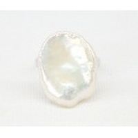 SS 淡水パール シンプル リング