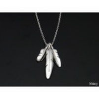 SYMPATHY OF SOUL（シンパシーオブソウル）　3Feather Necklace - Silver（3フェザーネックレス - シルバー）
