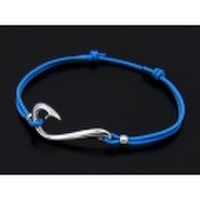 SYMPATHY OF SOUL（シンパシーオブソウル）　Fish Hook Cord Bracelet & Anklet - Silver（フィッシュフックコードブレスレット&アンクレット シルバー）