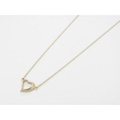 SYMPATHY OF SOUL（シンパシーオブソウル）　Little Open Heart Necklace - K10Yellow Gold（リトルオープンハートネックレス - K10イエローゴールド）