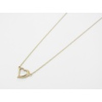 SYMPATHY OF SOUL（シンパシーオブソウル）　Little Open Heart Necklace - K10Yellow Gold（リトルオープンハートネックレス - K10イエローゴールド）