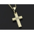 SYMPATHY OF SOUL（シンパシーオブソウル）　Small Gravity Cross Necklace - K10Yellow Gold w/1Diamond（スモールグラビティクロスネックレス - K10イエローゴールド w/1ダイヤモンド）