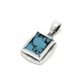 SYMPATHY OF SOUL（シンパシーオブソウル）　Square Turquoise Pendant - Silver（スクエアターコイズペンダント - シルバー）